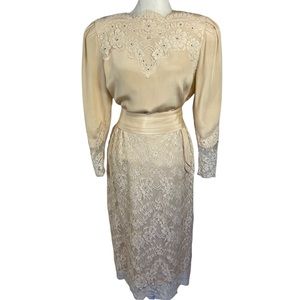 💛 Vintage Silk Two Piece Ensemble